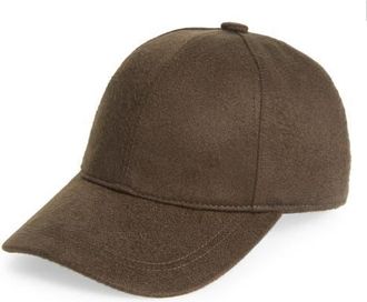 Vince Cashmere Baseball Cap in Dark Leaf at Nordstrom, Size Small