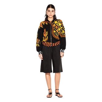 Akep Bomber Jackets, female, Multicolor, Size: XL Oversize Jacket