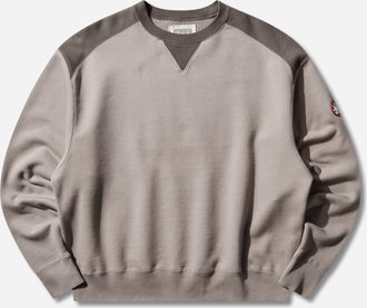 Cav Empt Men s Panel Shoulder Crewneck Sweatshirt Beige