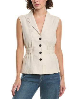 Elan Elan Linen-Blend Vest
