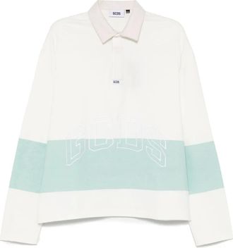 GCDS Polo lounge con logo - Toni neutri