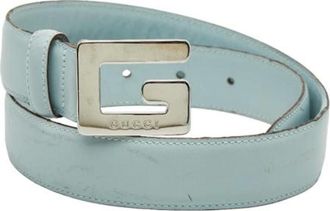 Gucci Pre-owned Belts, female, Blue, Size: ONE SIZE Pre-owned Leather Belt