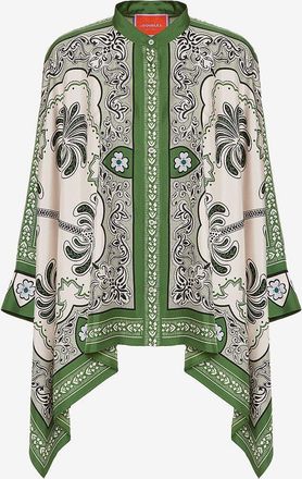 La DoubleJ Weites Seidentwillhemd Mirage Plac&eacute;e