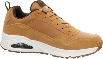 Skechers Sneaker - Heren - Sneakers - Geel - 45 EU - Leer - Schoenen
