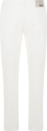 Roberto Ricci Design Mens Trousers White Cotton Blend Chinos