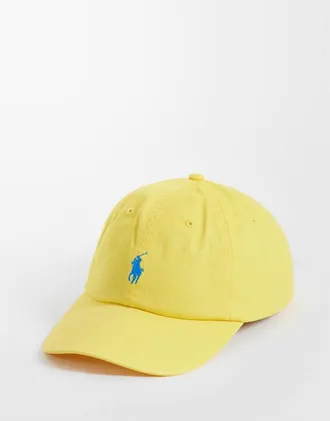 Polo Ralph Lauren Cappello con visiera giallo con logo