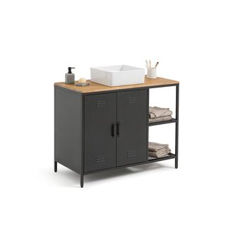 La Redoute Interieurs Wastafelmeubel, eik en staalr, Hiba