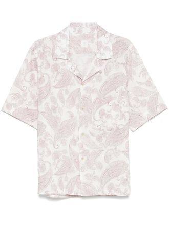 Eleventy paisley-print shirt - White