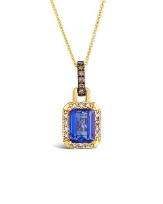 Le Vian 14K 1.72 ct. tw. Diamond & Tanzanite Drop Pendant
