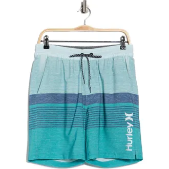 Hurley Ombr&eacute; Volley Swim Shorts in Real Teal at Nordstrom Rack, Size X-Large