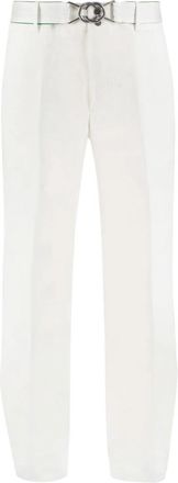 Bottega Veneta Katoenen Broek - Heren - Straight fit broeken - Wit - S - Katoen - Broeken