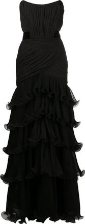 Alberta Ferretti Abito da sera smanicato - Nero