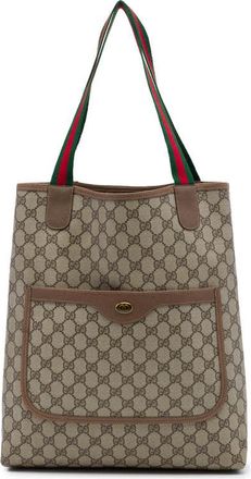 Gucci Pre-owned Gucci GG Supreme Web Tote Ladies Q4A7KBTGW078V3H2