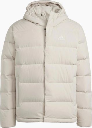 adidas Mens Helionic Hooded Down Jacket - White - Size: 42/Regular