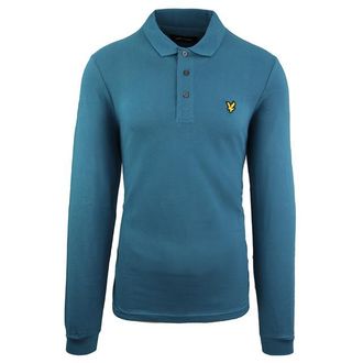 Lyle & Scott Plain Mens Green Polo Shirt Cotton - Size X-Small