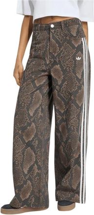 adidas Snake Print Denim Loose Pants - Dames - Skatekleding - Veelkleurig - W27 L32 - Denim - Fitness
