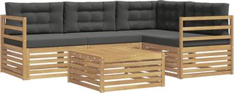 vidaXL Conjunto De Sof&aacute;s De Exterior 5 Uds. Vidaxl