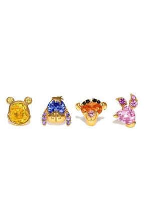 Girls Crew Disney Welcome to Hundred Acre Woods Set of 2 Mismatched Stud Earrings in Gold at Nordstrom