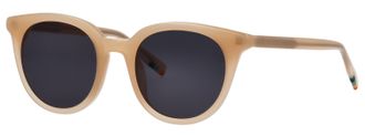 Tom Tailor Sonnenbrille TOM TAILOR Modell 676005, Damen, beige, matt, Sonnenbrillen Sonnenbrille, Form Feminin, Logoschriftzug auf B&uuml;gel, Kunststofffassung