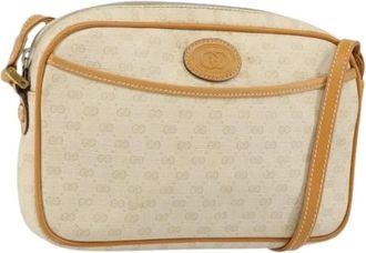 Gucci Pre-owned Cross Body Bags, female, White, Size: ONE SIZE Pre-owned Plastic Cross Body Bag