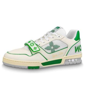 Louis Vuitton LV Trainers Green Mesh 1A98UX