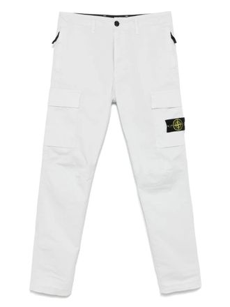 Stone Island twill-weave cargo trousers - Blue