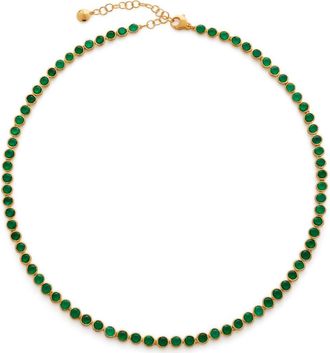 Monica Vinader x Kate Young Tennis Necklace in 18Ct Gold Vermeil On Sterling at Nordstrom
