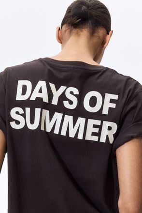 H&M Printed t-shirt in Dark Brown/the Vacation Edit at Nordstrom, Size X-Large