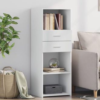 vidaXL Credenza Bianca 45x42,5x124 cm in Legno Multistrato - Vidaxl