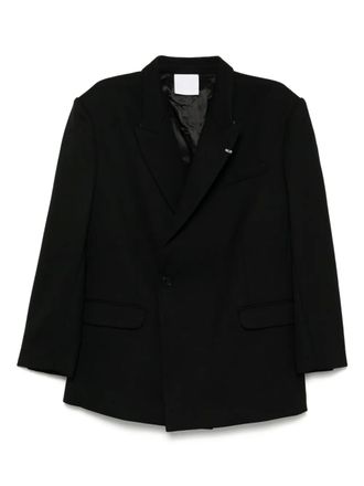Paris Georgia Male Blazer - women - Wool/Viscose/Polyester/Lycra - L/XL - Black