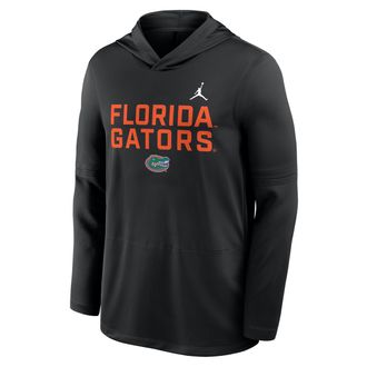 Nike Jordan Mens Florida Sideline Jordan Brand Dri-FIT College Long-Sleeve Hooded Top in Black | 0JB900AUFN-7XL