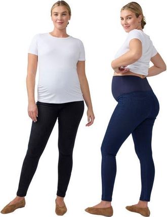 Ingrid & Isabel Jegging Bundle in Dark Wash/black Wash at Nordstrom, Size Medium