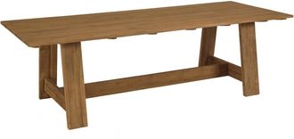 Macabane Mesa de comedor de jard&iacute;n de 250 x 100 cm de madera de teca reciclada