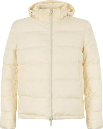 Herno Donsjack met capuchon - Heren - Gewatteerde jassen - Beige - L - Jassen