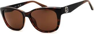 Guess Brown Rectangular Ladies Sunglasses GU00145 52E 54