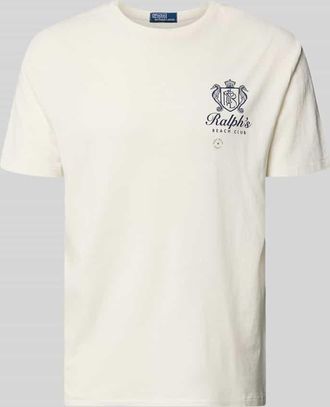 Polo Ralph Lauren Regular Fit T-Shirt aus reiner Baumwolle in Offwhite, Gr&ouml;&szlig;e XXL