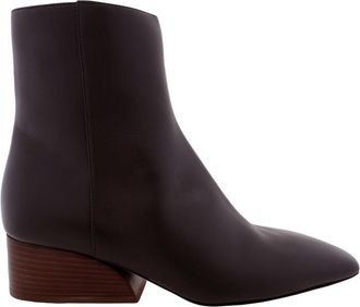 Bally Glenda Leather Boots In Ebano, Brand Size 38 ( US Size 7.5 )
