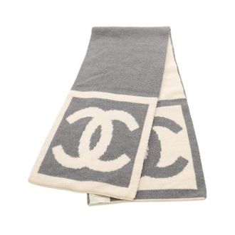 Chanel Pre-owned Scarves, female, Gray, Size: ONE SIZE Pre-owned Stole