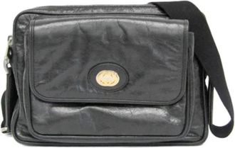 Gucci Pre-owned Leather gucci-bags - Dames - Vintage Schoudertas - Zwart - ONE Size - Leer - Vintage