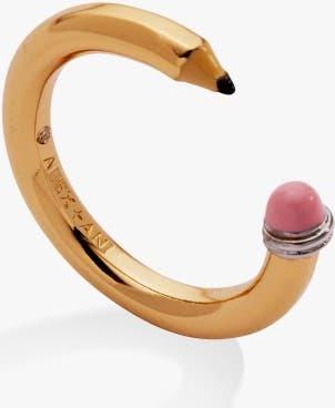 Alex and Ani Pencil Ring in Two Tone at Nordstrom