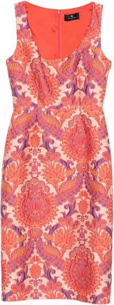 Etro Abito smanicato a fiori - Arancione