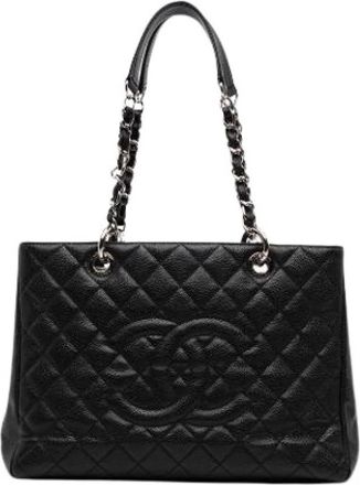 Chanel Pre-owned Grand Shopping Tote - Dames - Vintage Shopper - Zwart - ONE Size - Leer - Vintage