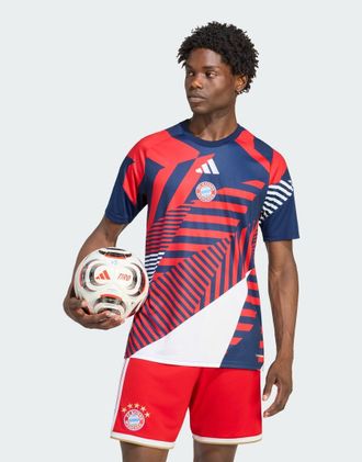 adidas adidas Performance - FC Bayern 26/27 - Maglia pre-partita indaco notte / scarlatto-Blu