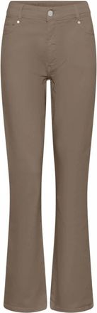 C.Ro Magic Fit Flared Broeken - Dames - Wijde Broeken - Bruin - 4XL - Broeken
