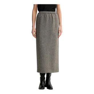 Isabelle Blanche Rokken, Dames, Grijs, XS, Wol, Wolmix Rok