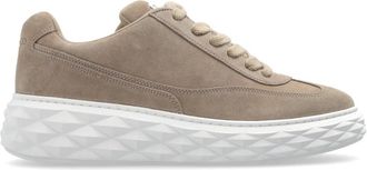 Jimmy Choo London Diamant Maxi sportschoenen - Heren - Sneakers - Beige - 42 1/2 EU - Su&egrave;de - Schoenen