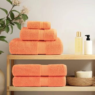 Berkfield Home Premium Sauna Towels SOLUND 10 pcs Orange 80x200 cm 600 gsm