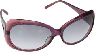 Ferragamo Pre-owned Accessories, female, Purple, Size: ONE SIZE Pre-owned Plastic Sunglasses