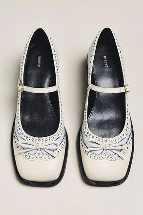 Maeve Bow Mary Jane Brogue Heels