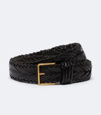 The Row Braided leather belt